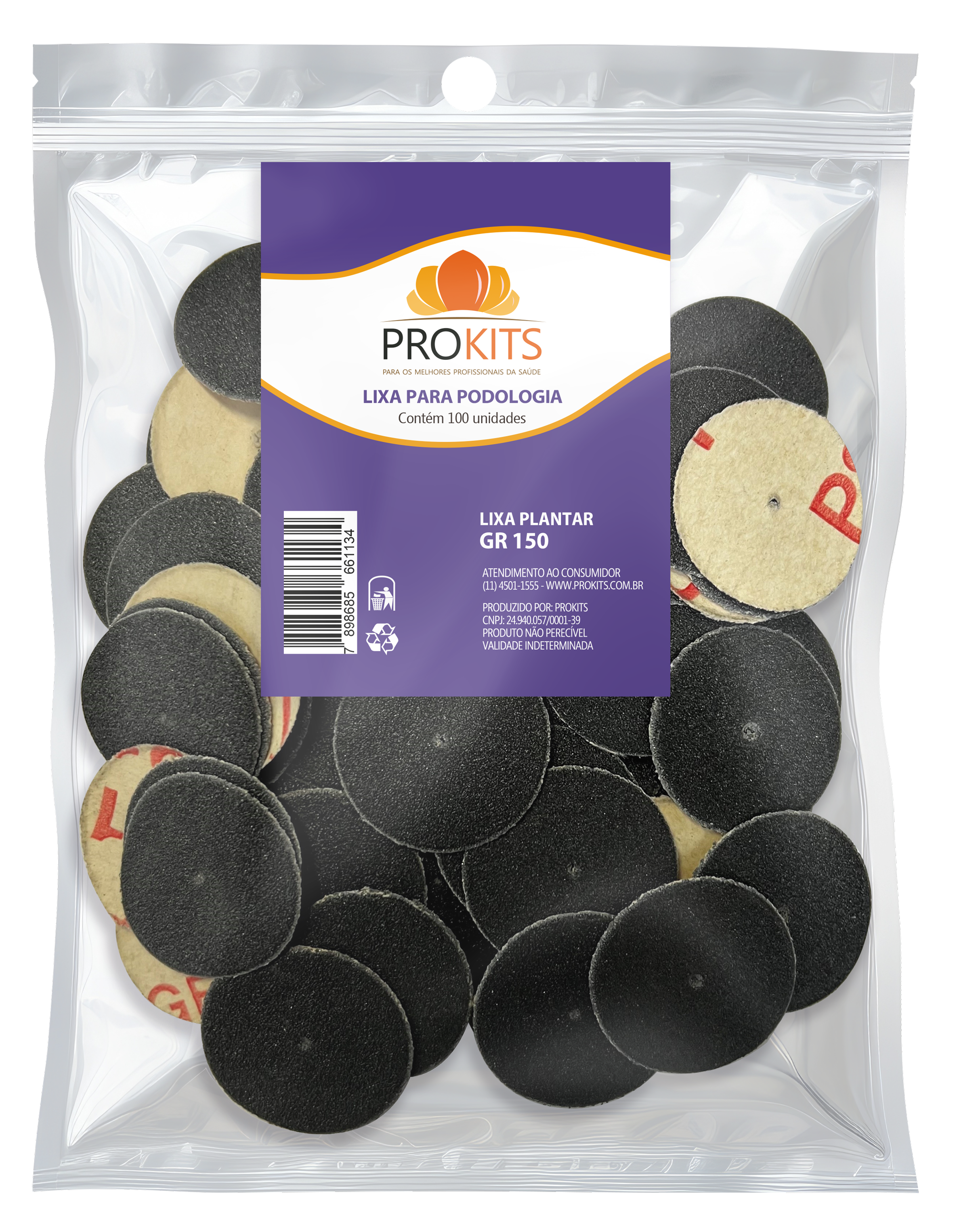 Lixa Plantar Prokits - GR150 - 100 unidades