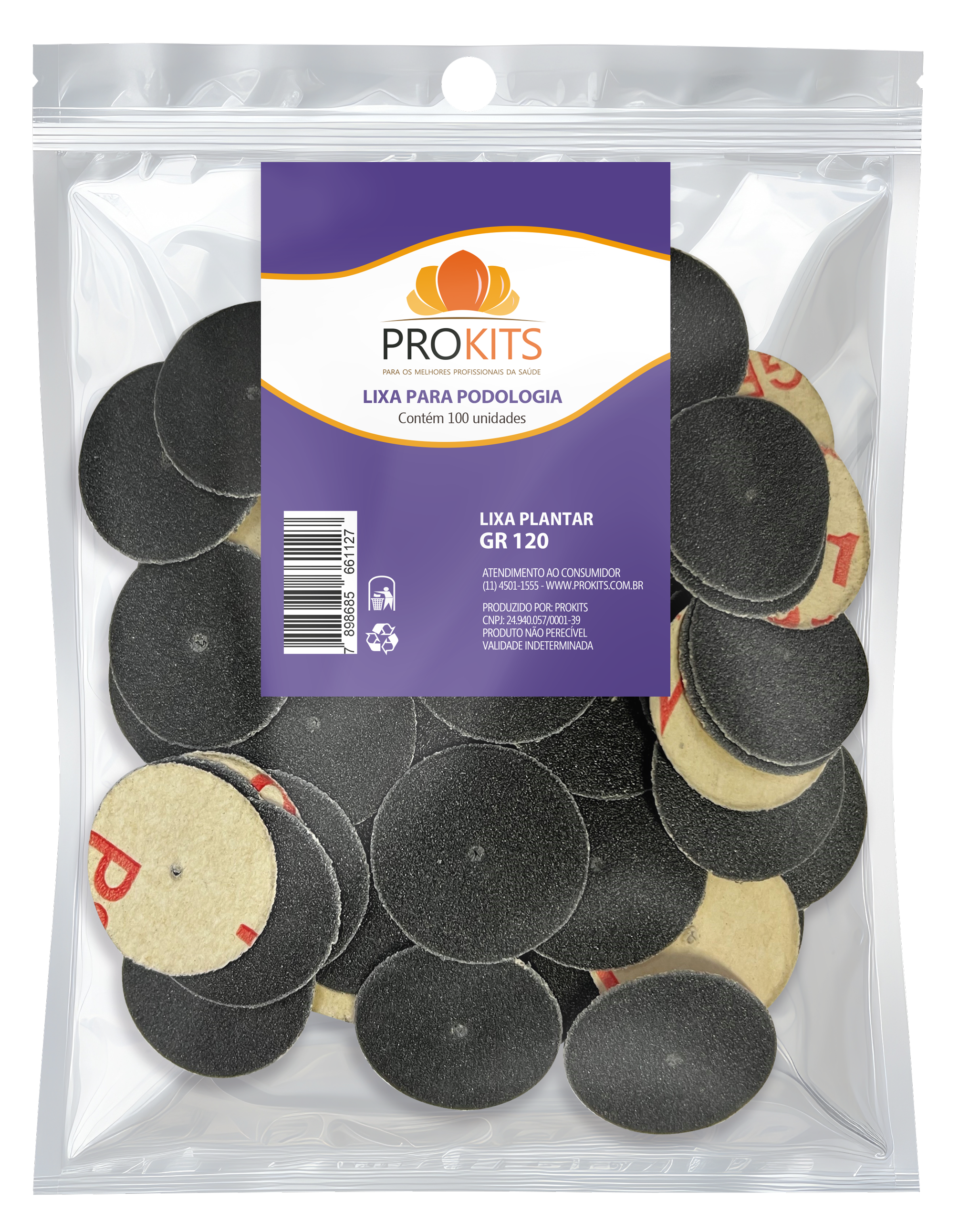 Lixa Plantar Prokits - GR120 - 100 unidades