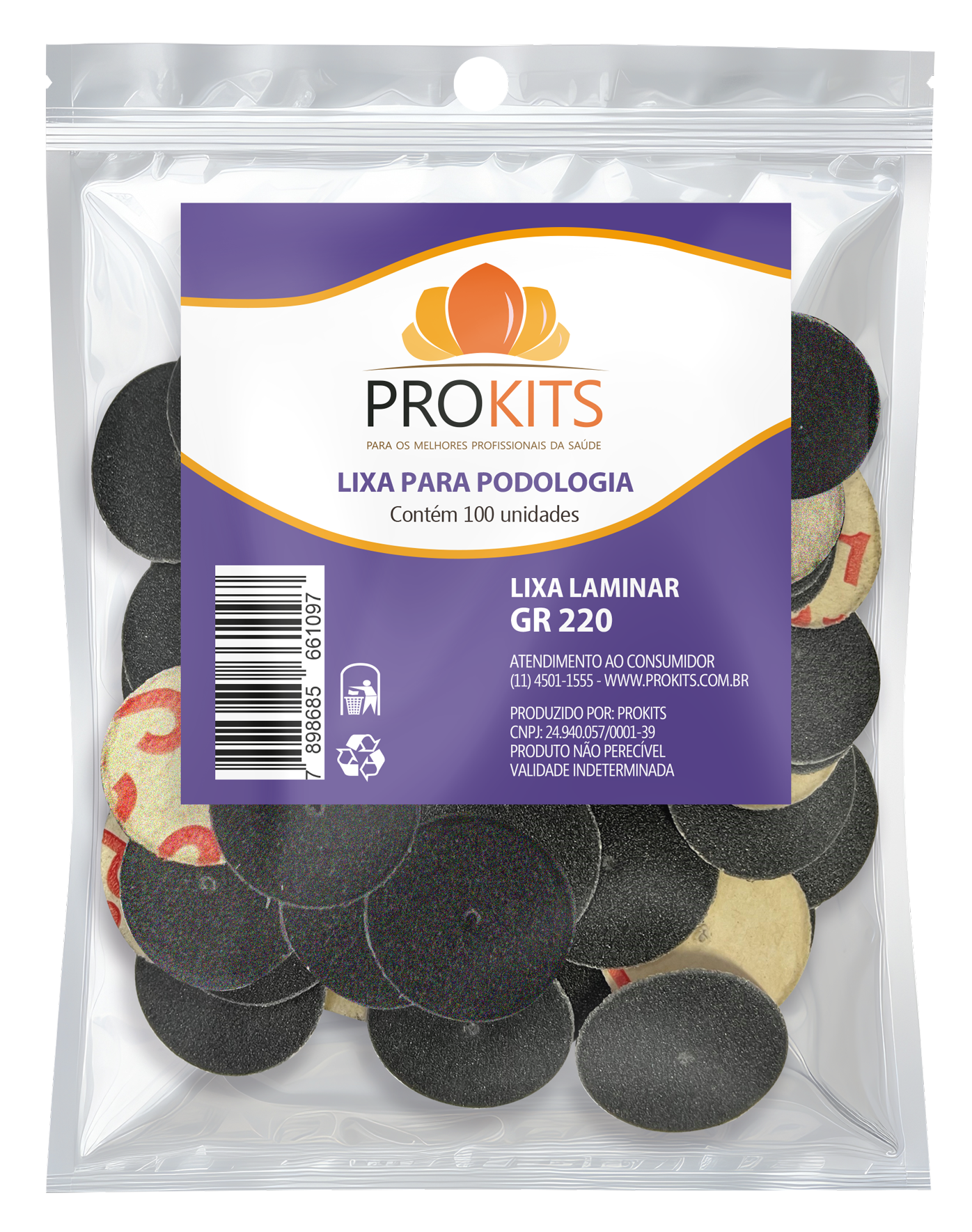 Lixa Laminar Prokits - GR220 - 100 unidades