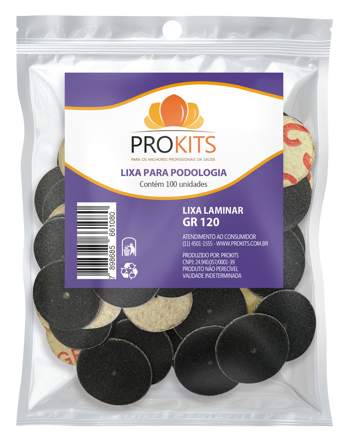 Lixa Laminar Prokits - GR120 - 100 unidades