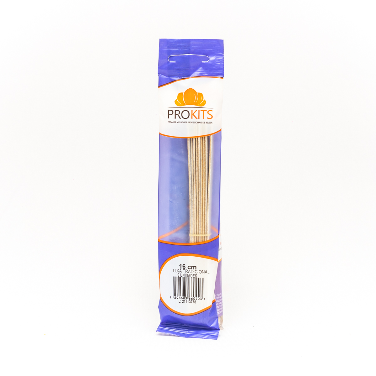 Lixa Tradicional 16cm Prokits - 9 unidades
