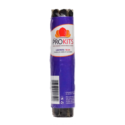 PACOTE COM 50 LIXAS 16 CM PRETA SHR