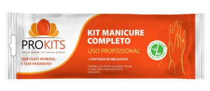 KIT MANICURE COMPLETO PROKITS USO PROFISS...